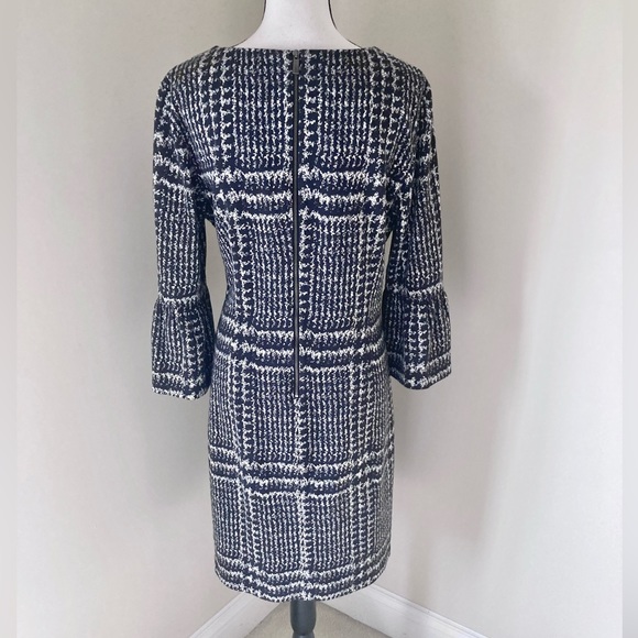 Talbots Bell Sleeve Gala Glen Plaid Sheath Dress Size 14 - Picture 7 of 9